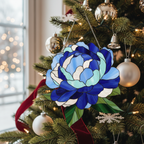 [2D FLAT ACRYLIC] Acrylic Peony Suncatcher Window Hanging – Floral Home Decor Gift for Mom