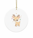 [2D FLAT ACRYLIC] Baby's First Christmas Ornament 2025 – Cute Ceramic Keepsake Gift for Newborns