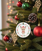 [2D FLAT ACRYLIC] Baby's First Christmas 2024 Ornament – Ceramic Keepsake Gift for Newborns