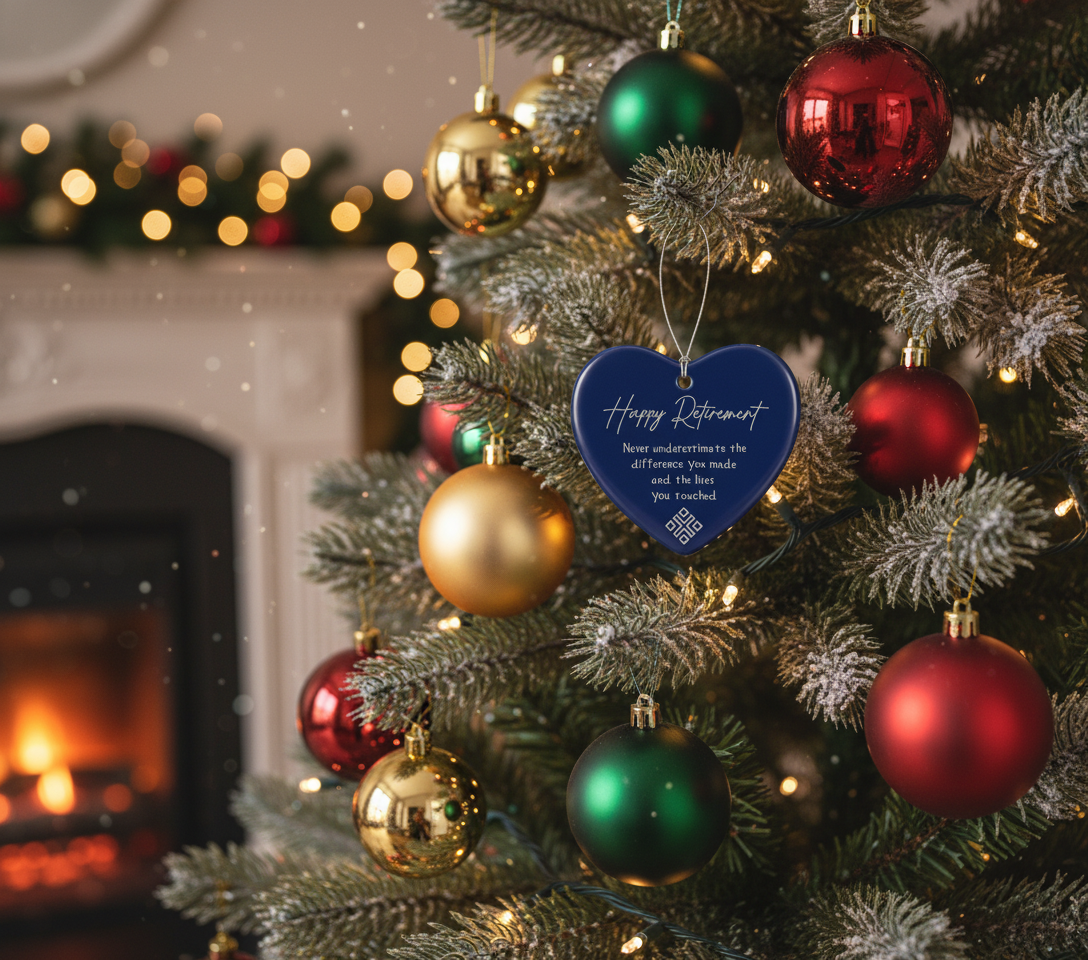 [2D FLAT ACRYLIC] Elegant 2025 Retirement Ornament – Perfect Appreciation Gift for Women