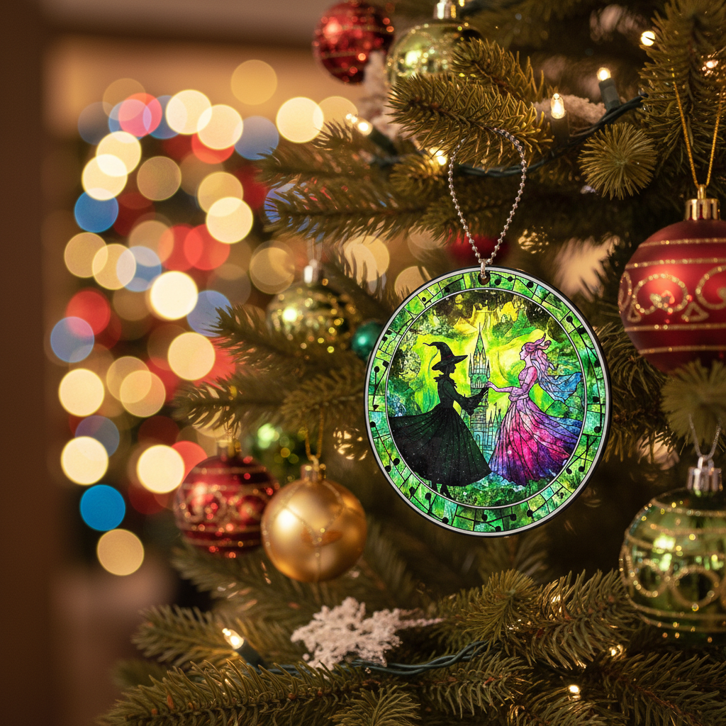 [2D FLAT ACRYLIC] Wicked Friendship Ornament | Elphaba and Glinda Besties Christmas Gift