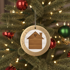 [2D FLAT ACRYLIC] Our First Home Christmas Ornament 2025 - Ceramic Housewarming Gift