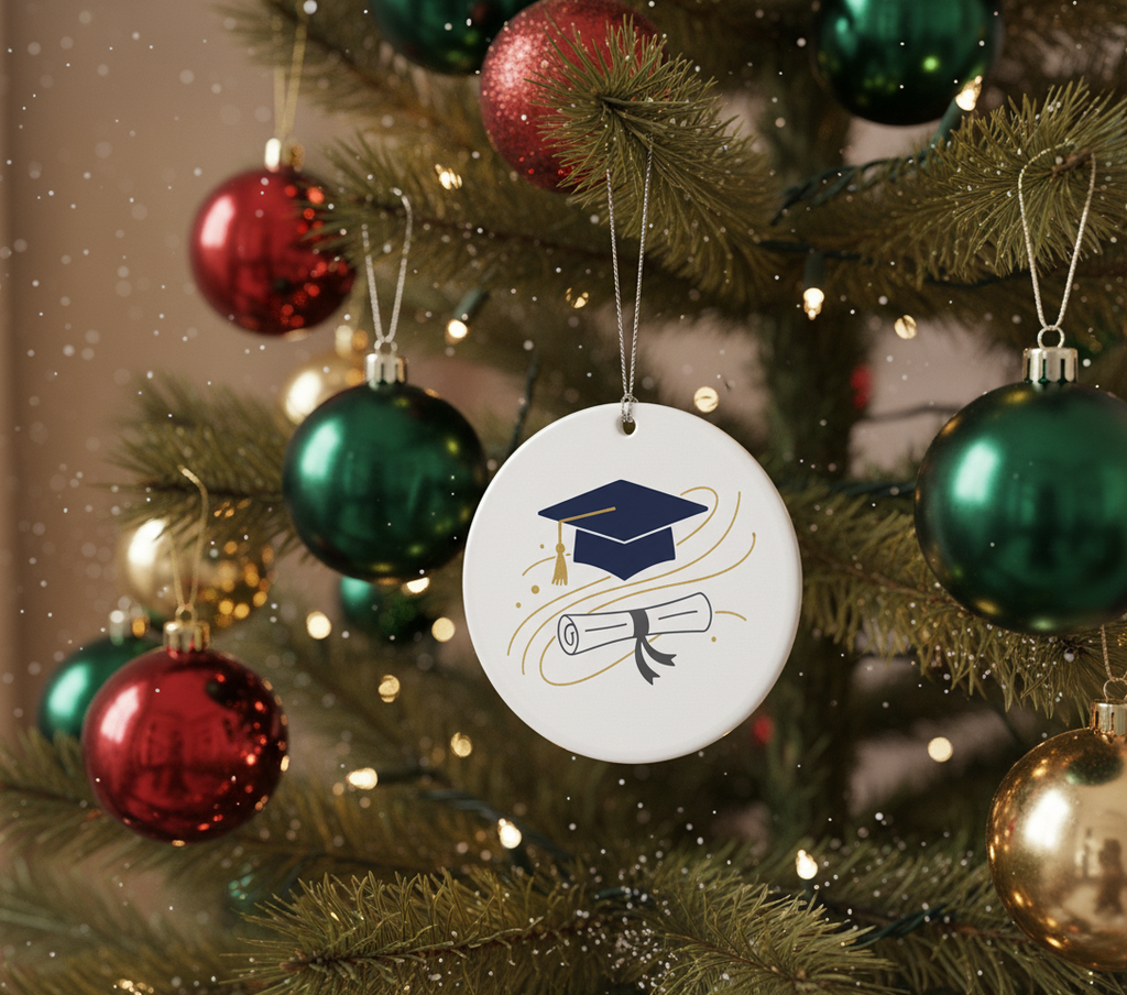 [2D FLAT ACRYLIC] Inspirational Graduation Ornament – She Believed She Could Ceramic Keepsake Gift