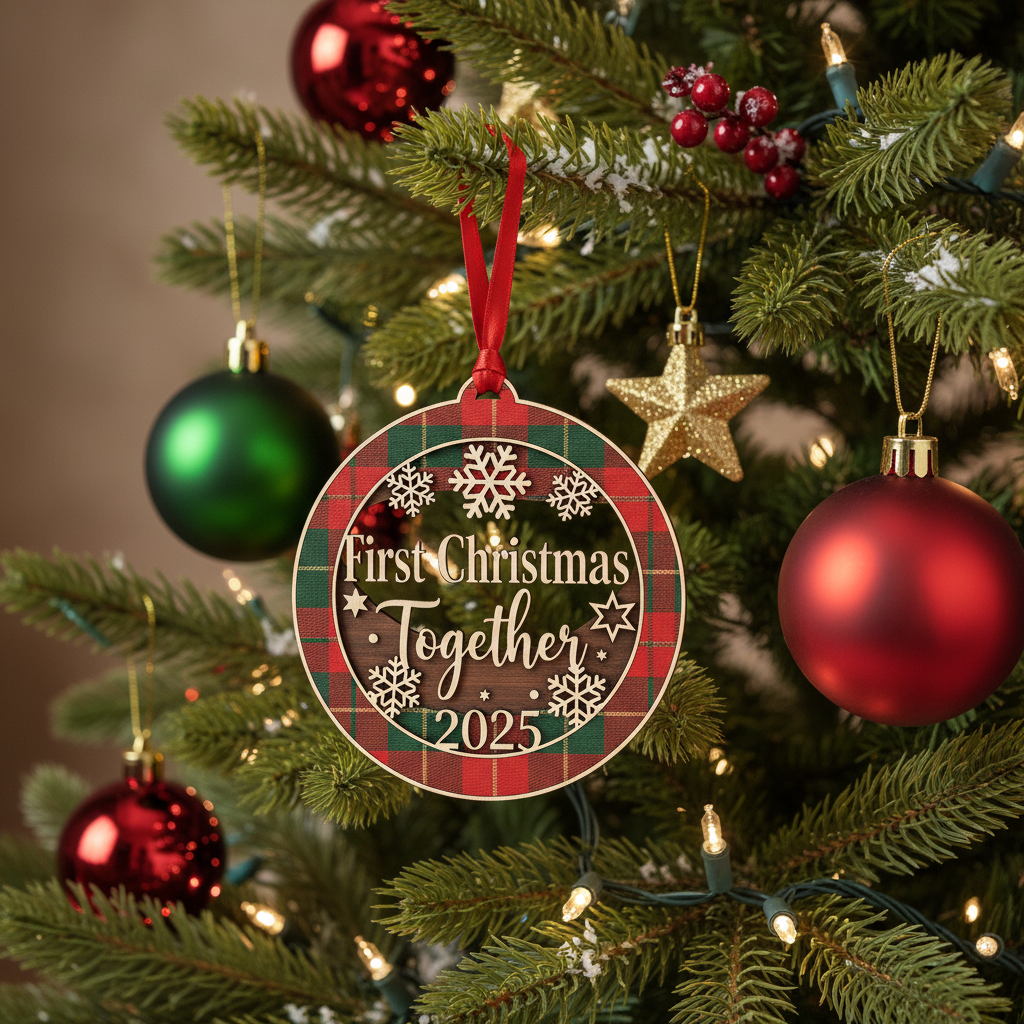 [2D FLAT ACRYLIC] Funny Trucker Christmas Ornament | Unique Truck Driver Gift & Holiday Decor