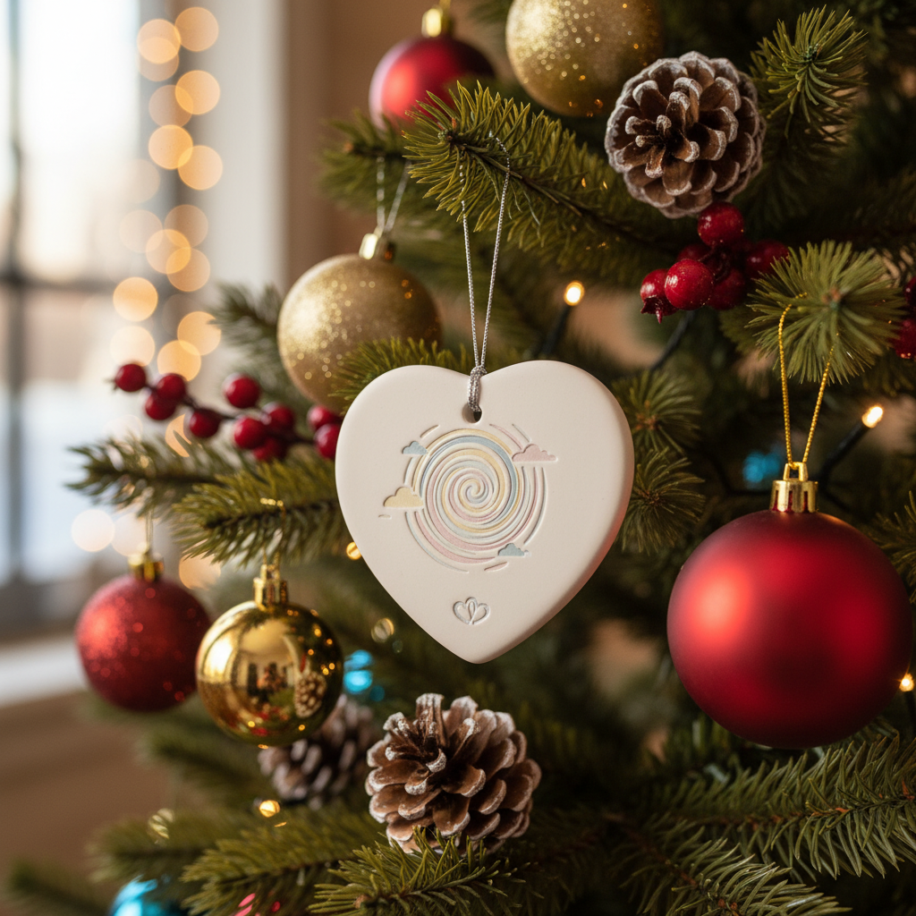 [2D FLAT ACRYLIC] Best Aunt Ever Christmas Ornament 2025 | Ceramic Keepsake Gift for an Aunt from Nephew or Niece