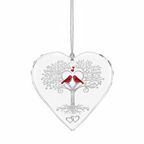 [2D FLAT ACRYLIC] 40th Anniversary Crystal Glass Ornament – Heartfelt Keepsake Gift for Couples