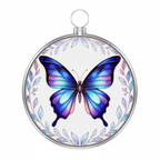 [2D FLAT ACRYLIC] Butterfly Stained Glass Ornament – Elegant Hanging Decoration for Your Christmas Tree | Perfect Holiday Keepsake Gift & Present Exchange Idea