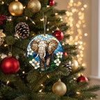 [2D FLAT ACRYLIC] Elephant Acrylic Suncatcher – Beautiful Hanging Window Decor & Gift for Elephant Lovers