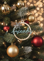 [2D FLAT ACRYLIC] Friendship Ornament – Heartfelt Christmas Keepsake Gift for Best Friends