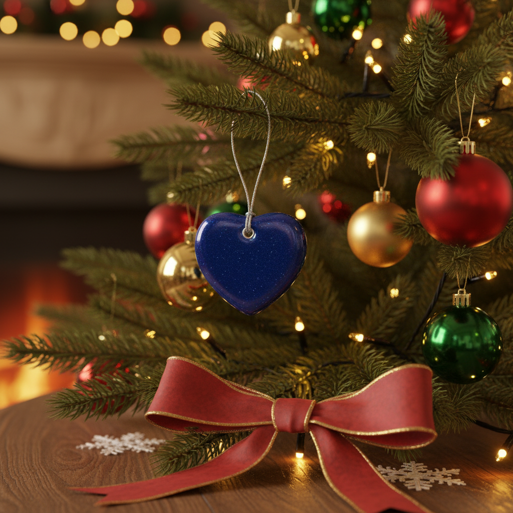 [2D FLAT ACRYLIC] A Hug for a Special Sister Ceramic Heart Ornament – Friendship Gift