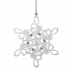 [2D FLAT ACRYLIC] Funny 2024 Snowflake Ornament – Unique Christmas Gag Gift for Adults