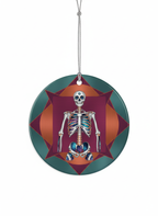 [2D FLAT ACRYLIC] Anatomical Spine Ceramic Ornament – Unique Medical Gift for Doctors & Nurses