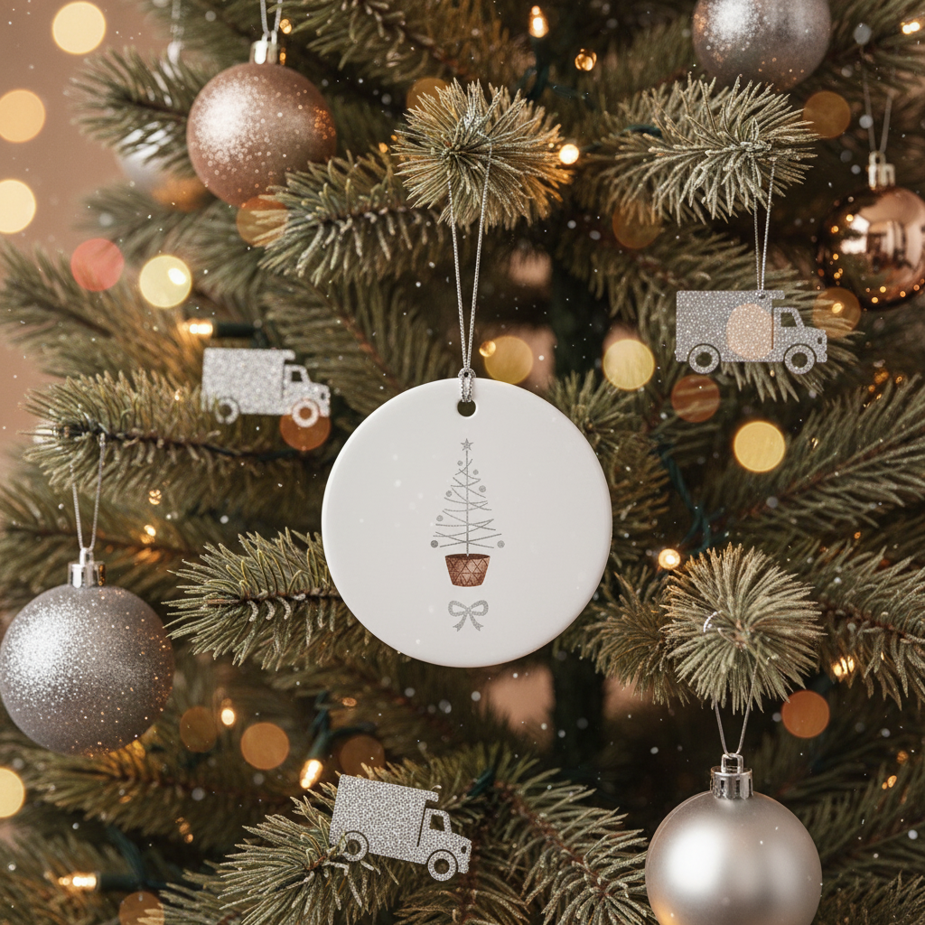 [2D FLAT ACRYLIC] Promoted to Grandparents Ornament – Personalized Pregnancy Announcement Gift