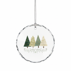 [2D FLAT ACRYLIC] First Home Christmas Ornament 2025 – Glass Housewarming Gift for New Homeowners