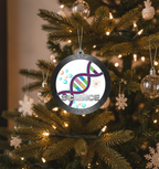[2D FLAT ACRYLIC] Science Themed Christmas Ornament – Unique Keepsake Gift for Scientists & Teachers