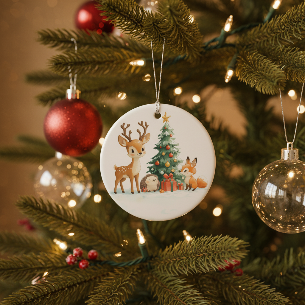 [2D FLAT ACRYLIC] Personalized Memorial Photo Ornament – In Loving Memory Sympathy Gift