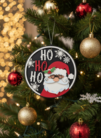 [2D FLAT ACRYLIC] Santa Christmas Round Door Hanger