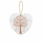 [2D FLAT ACRYLIC] 30th Wedding Anniversary Heart Ornament – Ceramic Keepsake Gift for Couple