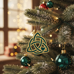 [2D FLAT ACRYLIC] Celtic Knot of Friendship Wood Ornament – Meaningful Holiday Gift for Friends