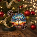 [2D FLAT ACRYLIC] Tree of Life Christmas Ornament 2025 – Unique Acrylic Holiday Keepsake Gift