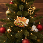 [2D FLAT ACRYLIC] Handmade Crunch Wrap Supreme Ornament – Funny Taco Bell Christmas Gift