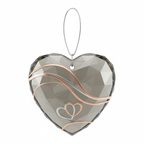 [2D FLAT ACRYLIC] 15th Crystal Anniversary Ornament 2025 – Keepsake Wedding Gift for Couples