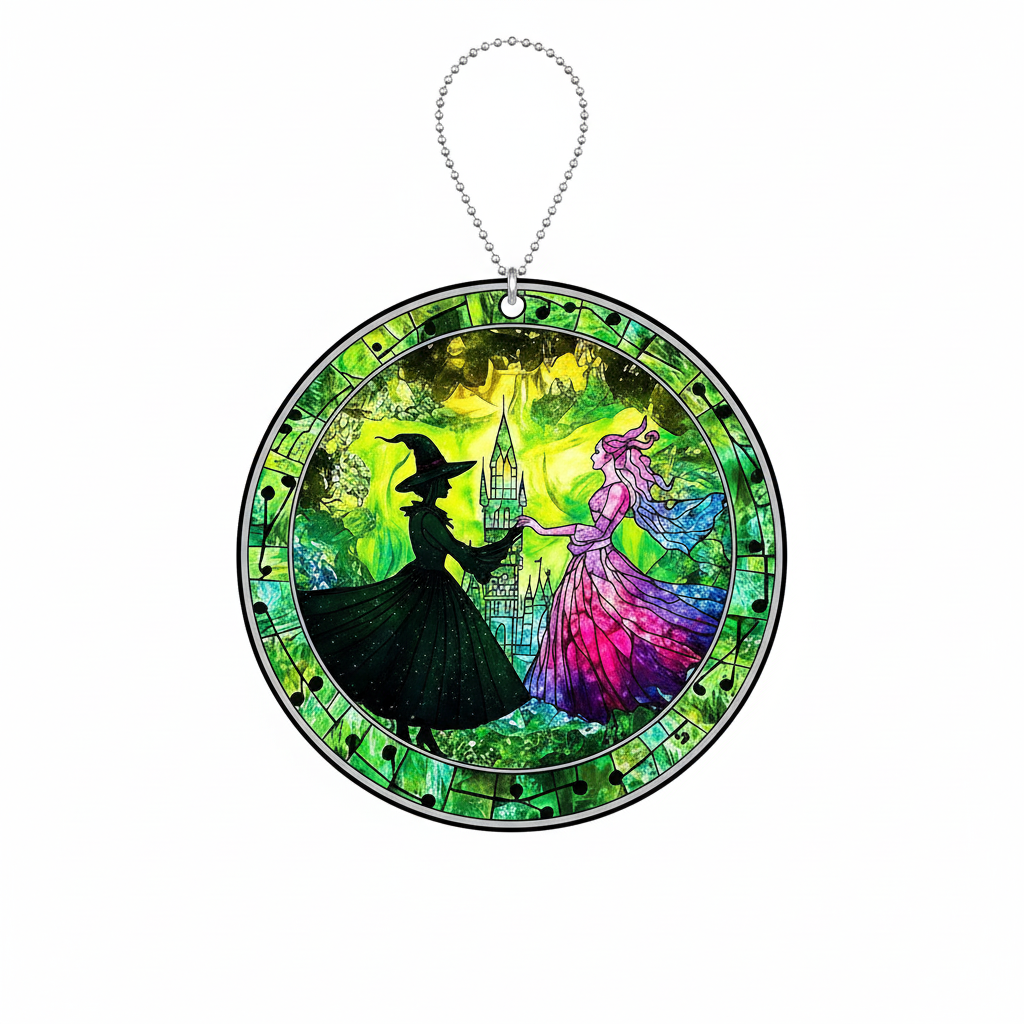 [2D FLAT ACRYLIC] Wicked Friendship Ornament | Elphaba and Glinda Besties Christmas Gift