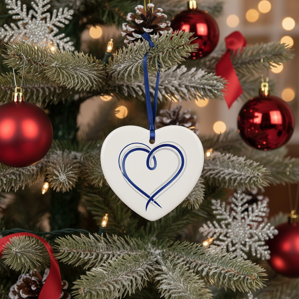 [2D FLAT ACRYLIC] Blue Car New Home Ornament - Layered Wood Moving Keepsake