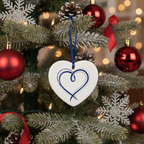 [2D FLAT ACRYLIC] Blue Car New Home Ornament - Layered Wood Moving Keepsake