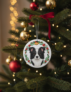 [2D FLAT ACRYLIC] Border Collie Christmas Ornament | Keepsake Gift for Dog Lovers