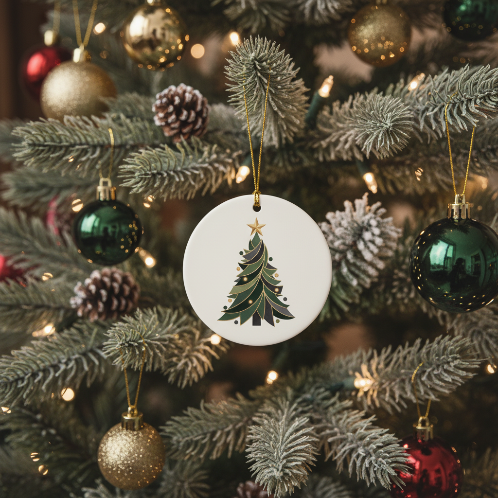 [2D FLAT ACRYLIC] Personalized First Christmas Married Ornament – Custom Keepsake Bauble for Newlyweds