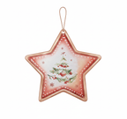 [2D FLAT ACRYLIC] Christmas Star Acrylic Ornaments –  Festive Holiday Tree Decor