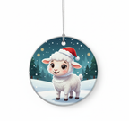 [2D FLAT ACRYLIC] "He Leaves the 99 to Rescue Me" Good Shepherd Ornament – Christian Christmas Gift