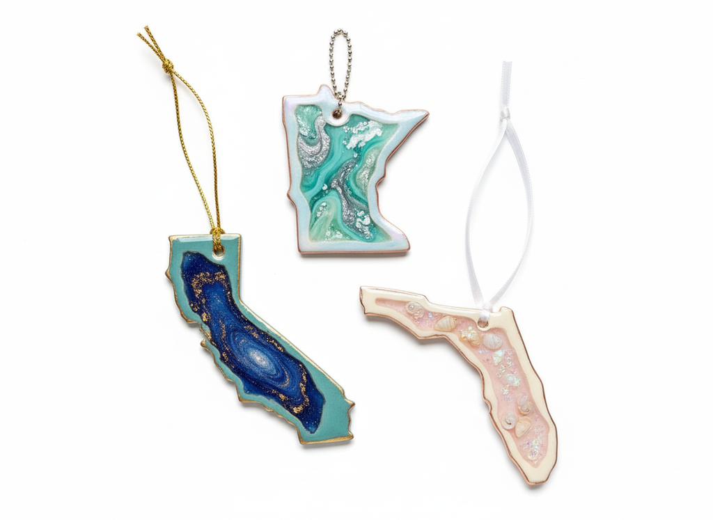 [2D FLAT ACRYLIC] Personalized Angel in Heaven Memorial Ornament – Sympathy Gift for Grandma