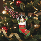 [2D FLAT ACRYLIC] Bernese Mountain Dog Christmas Ornament | Acrylic Holiday Decor & Pet Lover Gift