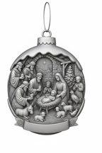 [2D FLAT ACRYLIC] Nativity Ornament 3D Model - Digital File for CNC & 3D Printing