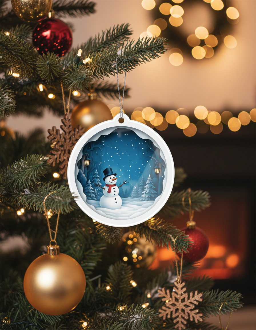 [2D FLAT ACRYLIC] Our First Christmas in Our New Home 2025 Ornament – Housewarming Keepsake Gift