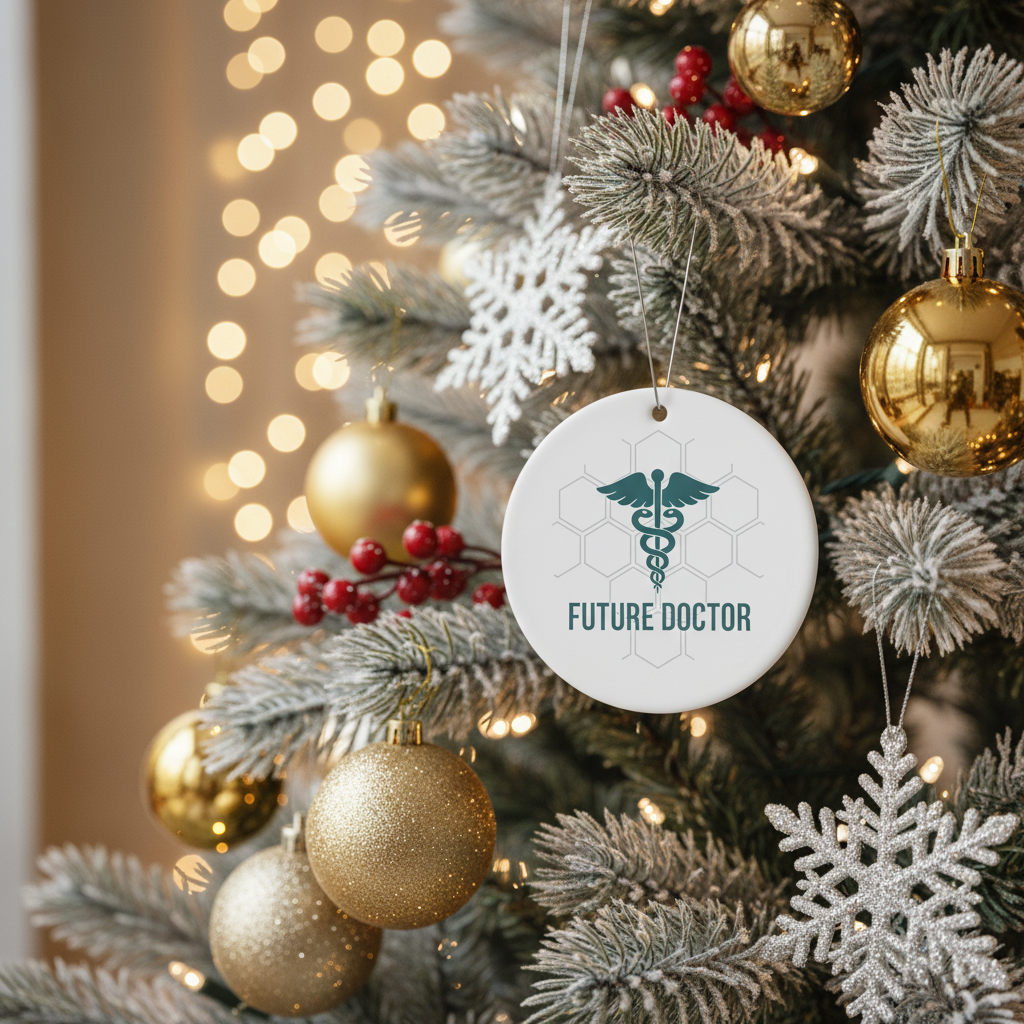 [2D FLAT ACRYLIC] Doctor in Progress Ornament – Inspirational Gift for Med Students & Future Doctors