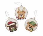 [2D FLAT ACRYLIC] Adorable Bear Christmas Ornament
