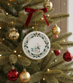 [2D FLAT ACRYLIC] Baby's First Christmas Ornament 2025 | Newborn Holiday Keepsake Gift