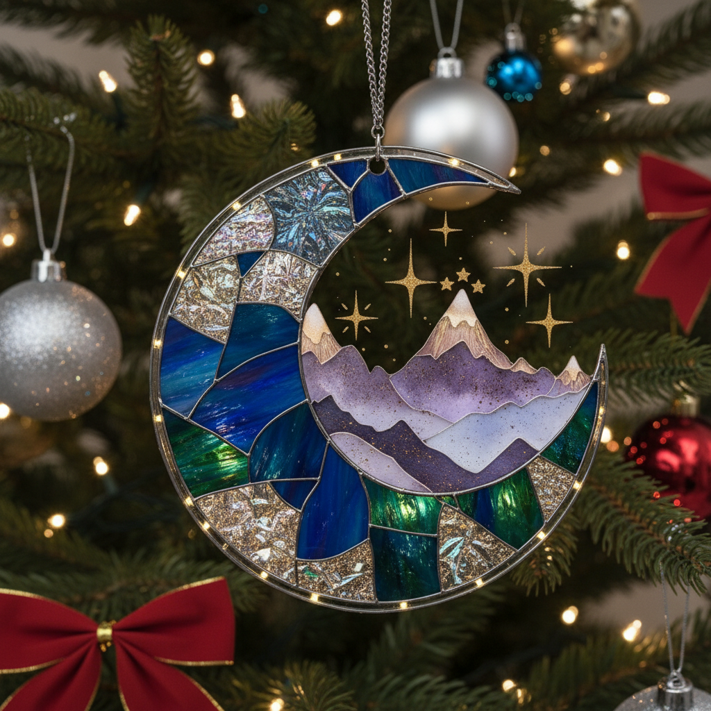 [2D FLAT ACRYLIC] Night Court Suncatcher Ornament – Gift for Fantasy Book Lovers