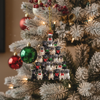 [2D FLAT ACRYLIC] Adorable Pomeranian Christmas Ornament – Holiday Keepsake Gift for Dog Lovers