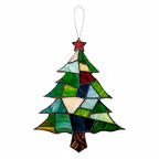 [2D FLAT ACRYLIC] Stained Glass Christmas Tree Pattern – Instant Digital Download for DIY Suncatcher
