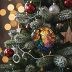 [2D FLAT ACRYLIC] Elphaba and Glinda 'Wicked' Musical Christmas Ornament