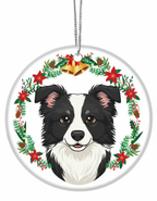 [2D FLAT ACRYLIC] Border Collie Christmas Ornament | Keepsake Gift for Dog Lovers