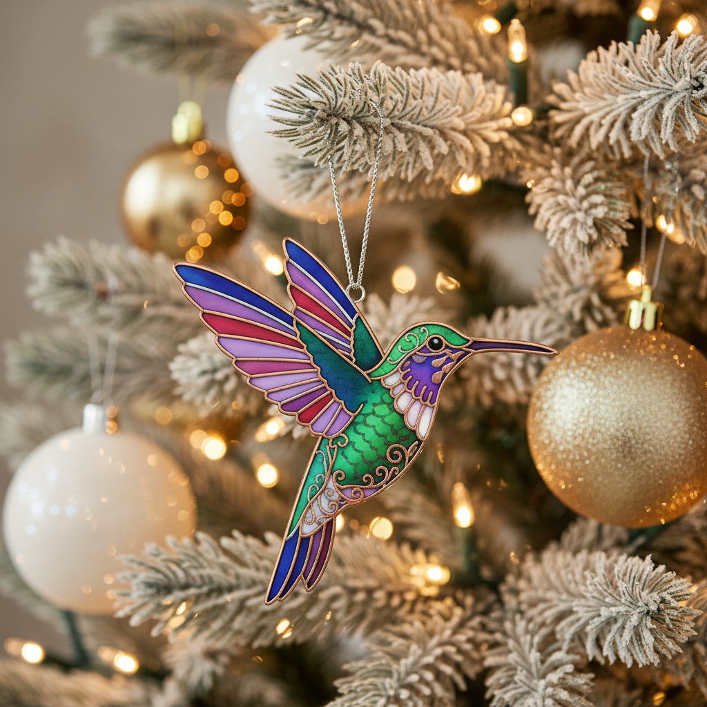 [2D FLAT ACRYLIC] Personalized Photo Christmas Ornament – Custom Memorial Gift for Family & Pets