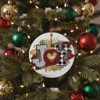 [2D FLAT ACRYLIC] Our First Home Christmas Ornament 2024 – New Homeowner Housewarming Gift