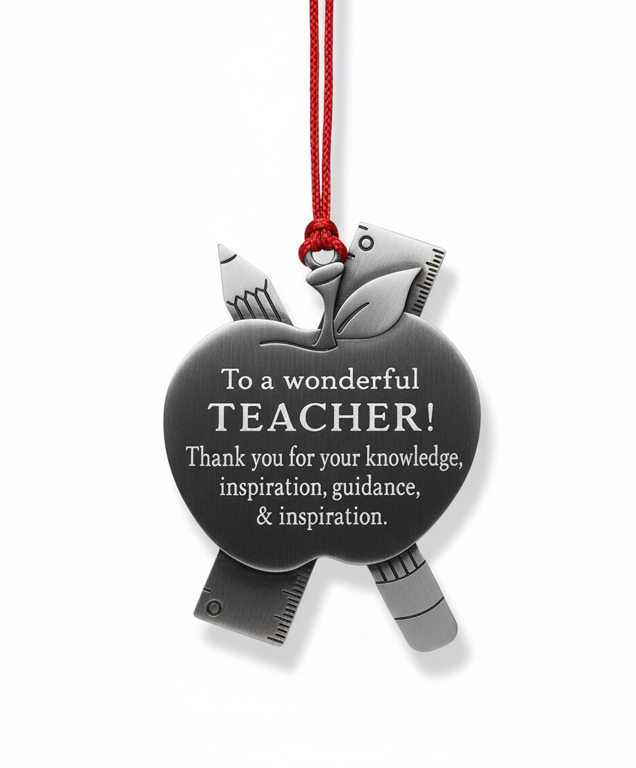 [2D FLAT ACRYLIC] Wonderful Teacher Ornament – Inspirational Thank You Gift for Educators