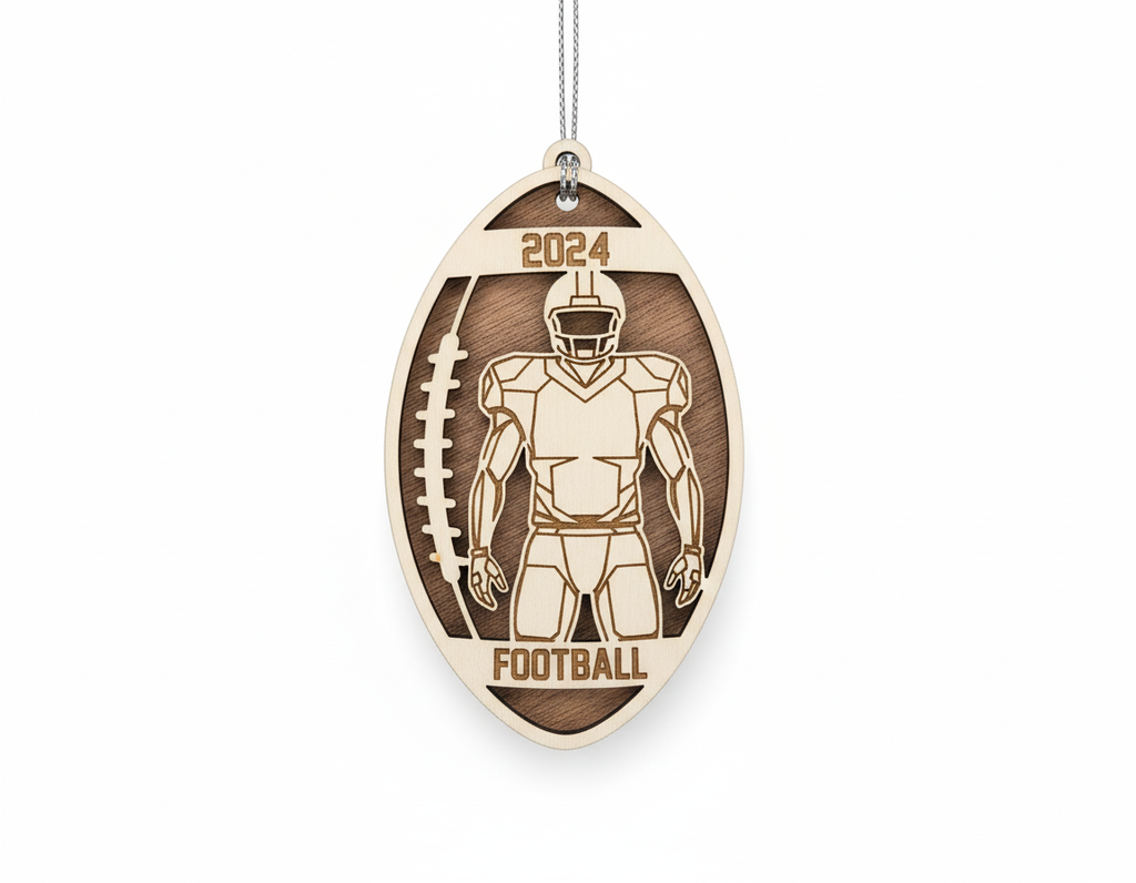 [2D FLAT ACRYLIC] Football Spotlight Ornament Male & Female