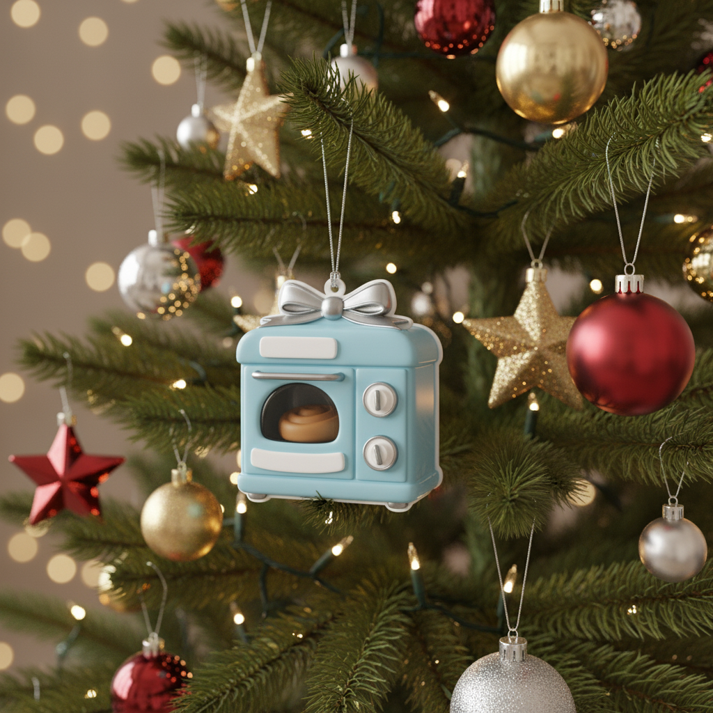 [2D FLAT ACRYLIC] Bun in the Oven Pregnancy Announcement Ornament – Keepsake Gift for Expecting Moms